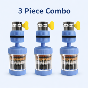 360 Degree Rotatable 6 Layers Water Filter Tap (3 PCS)